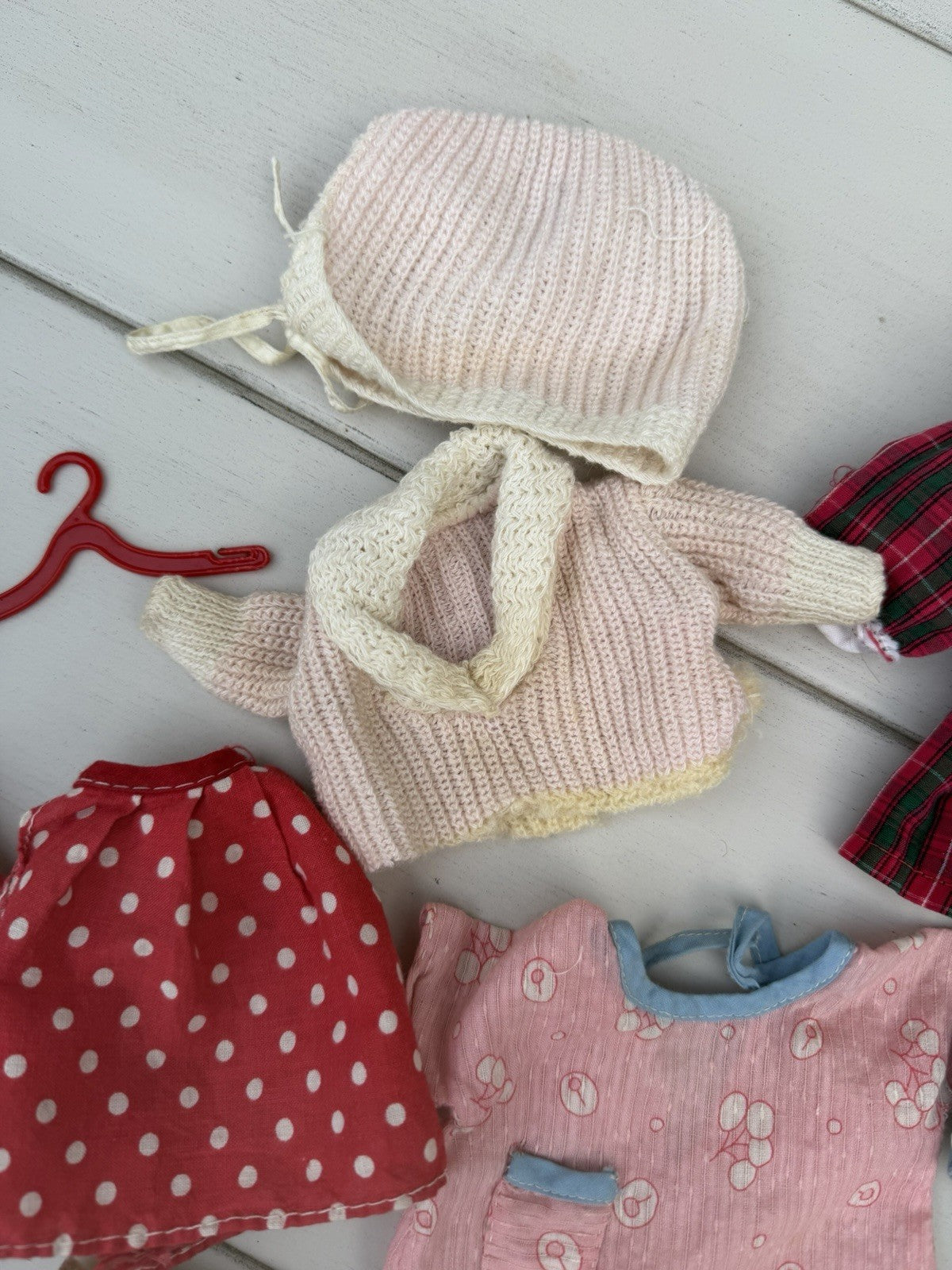 Vintage 1969 Horseman Doll  Pink Doll Steamer Trunk and Vintage Doll Clothes