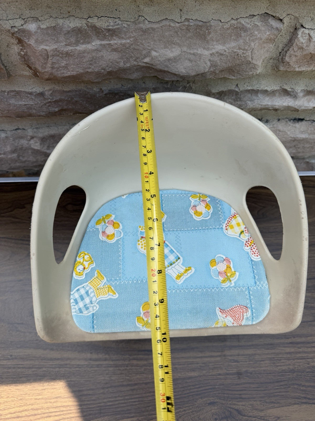 Vintage Cosco Booster Seat Model 13-186 Chrome Legs Blue Plastic Child Seat 1970