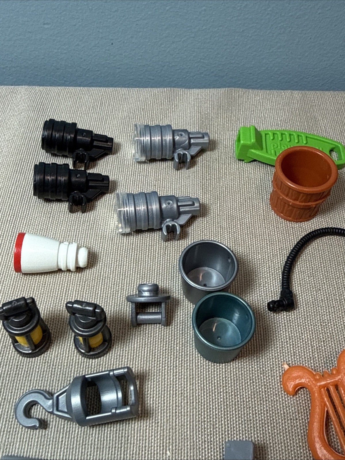 Vintage Playmobil Accessories Lot 100+ Pieces Weapons Tools Furniture Animal