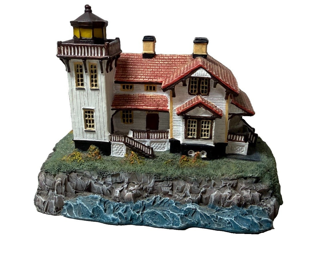 Lighthouse Figurine Coastal Ocean Beach House Cottage Nautical Resin Statue