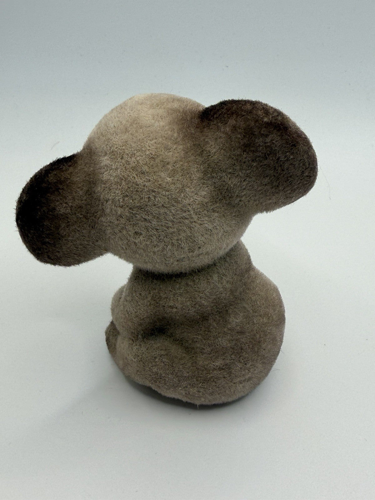 Vintage Josef Originals Japan Flocked Koala Bear Figurine & Squeeze-clip Koala