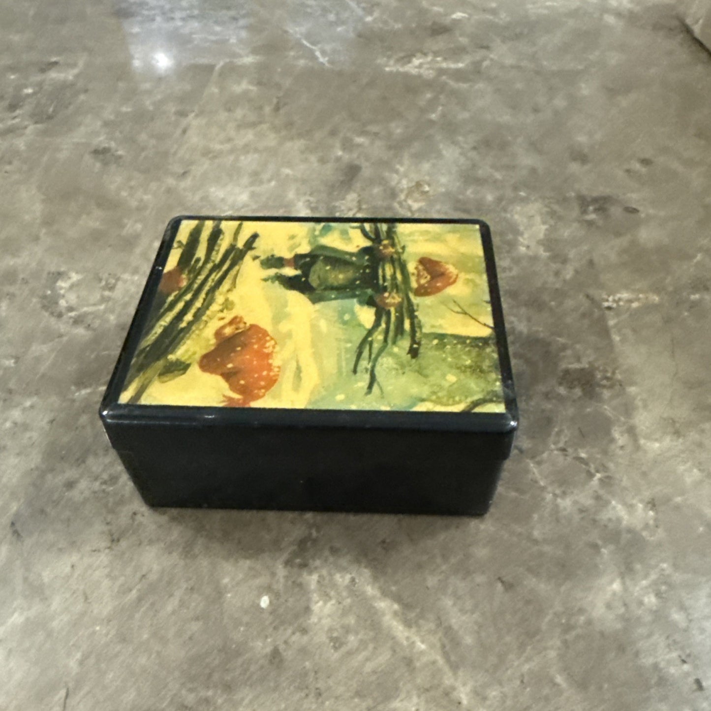 Decorative Trinket Box Featuring Artwork by Norwegian Artist Svein Solem