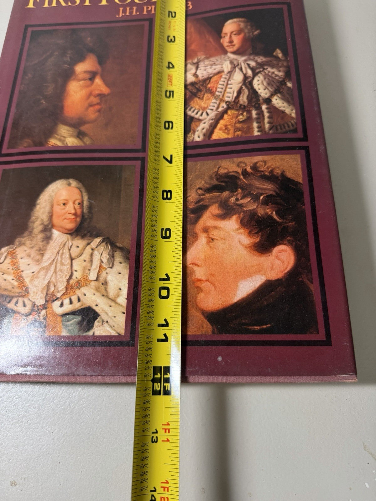 The First Four Georges JH Plumb 1975 Illustrated Hardcover British History DJ