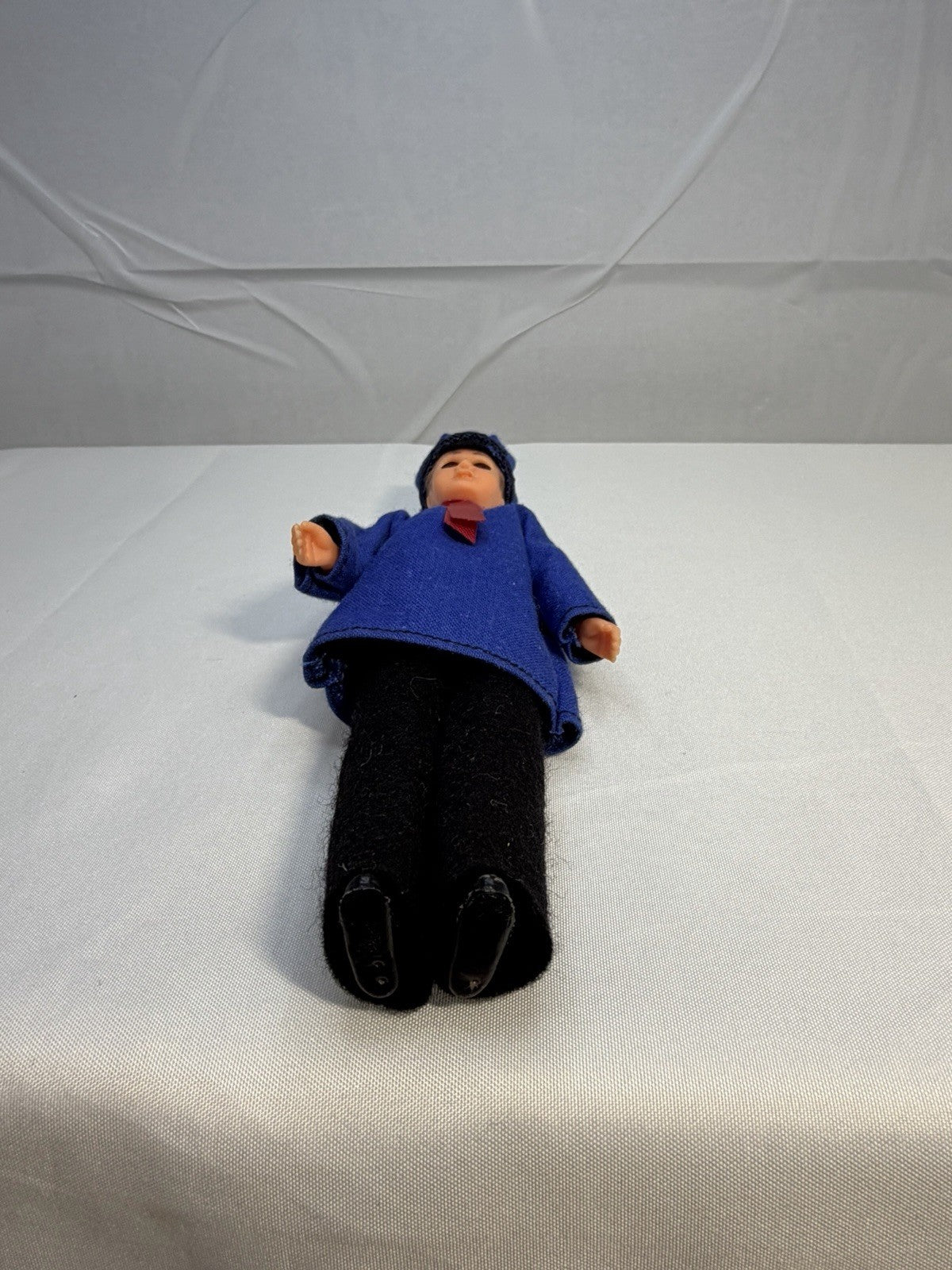 Vintage European Dutch Boy Souvenir Doll Sleepy Eyes England In Plastic Tube 6”