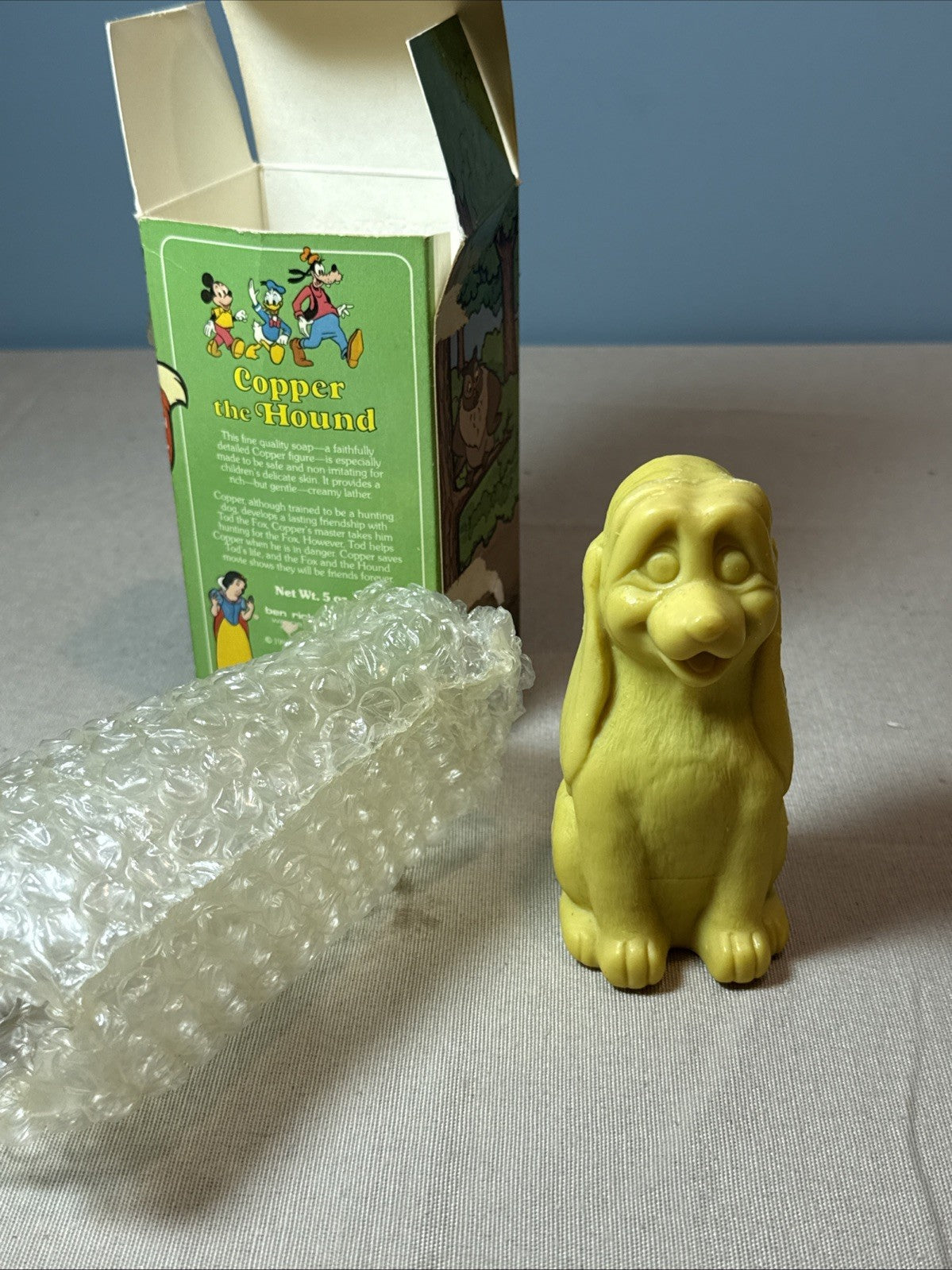 Vintage Disney Fox and the Hound Sculpted Soap Cooper Tod Set of 2 1980