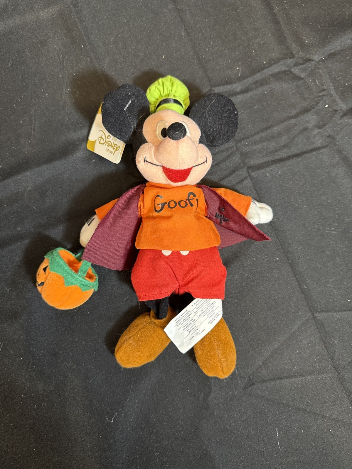 Disney World Pilgrim Thanksgiving Mickey & MIckey as Goofy Bean Bag Lot of 2
