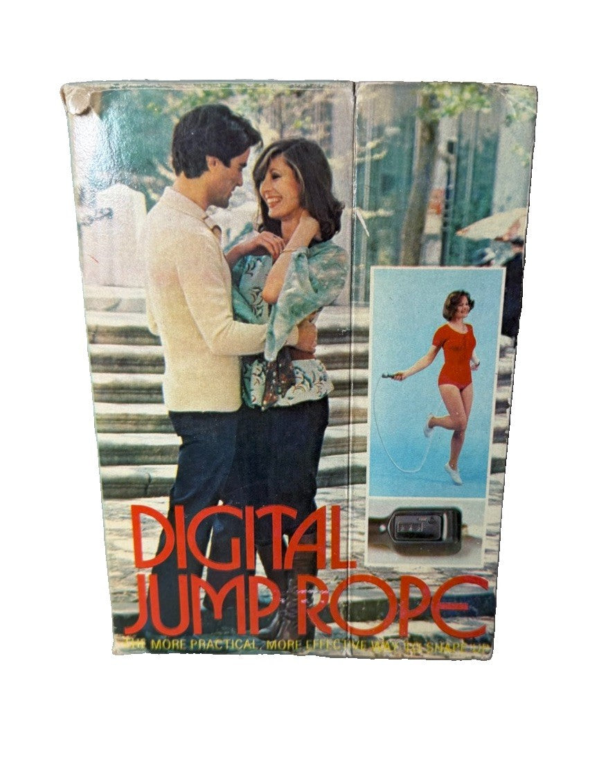 Vintage 1976 Dynamic Classics Digital Jump Rope Counter Exercise Fitness Boxed