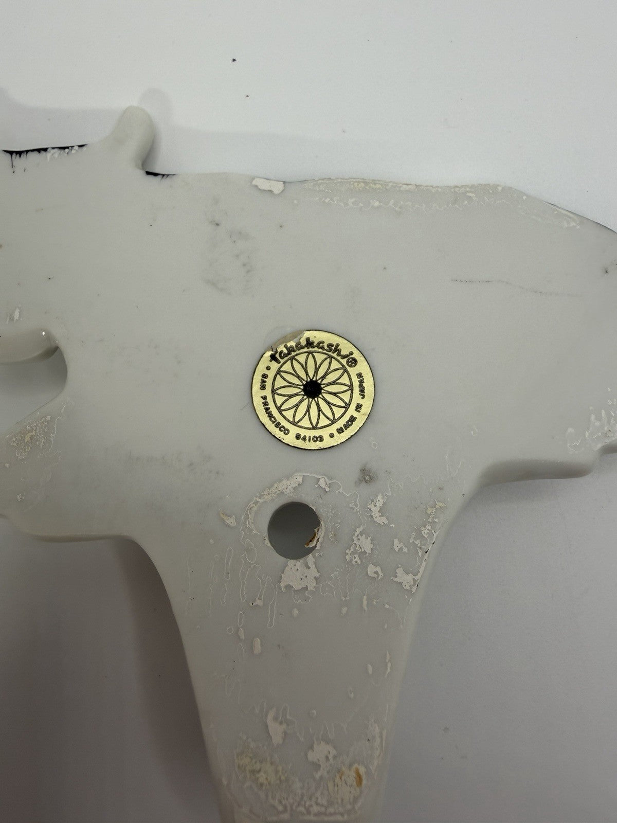 Vintage Takahashi Black White Cow Wall Hook Hand Painted Ceramic