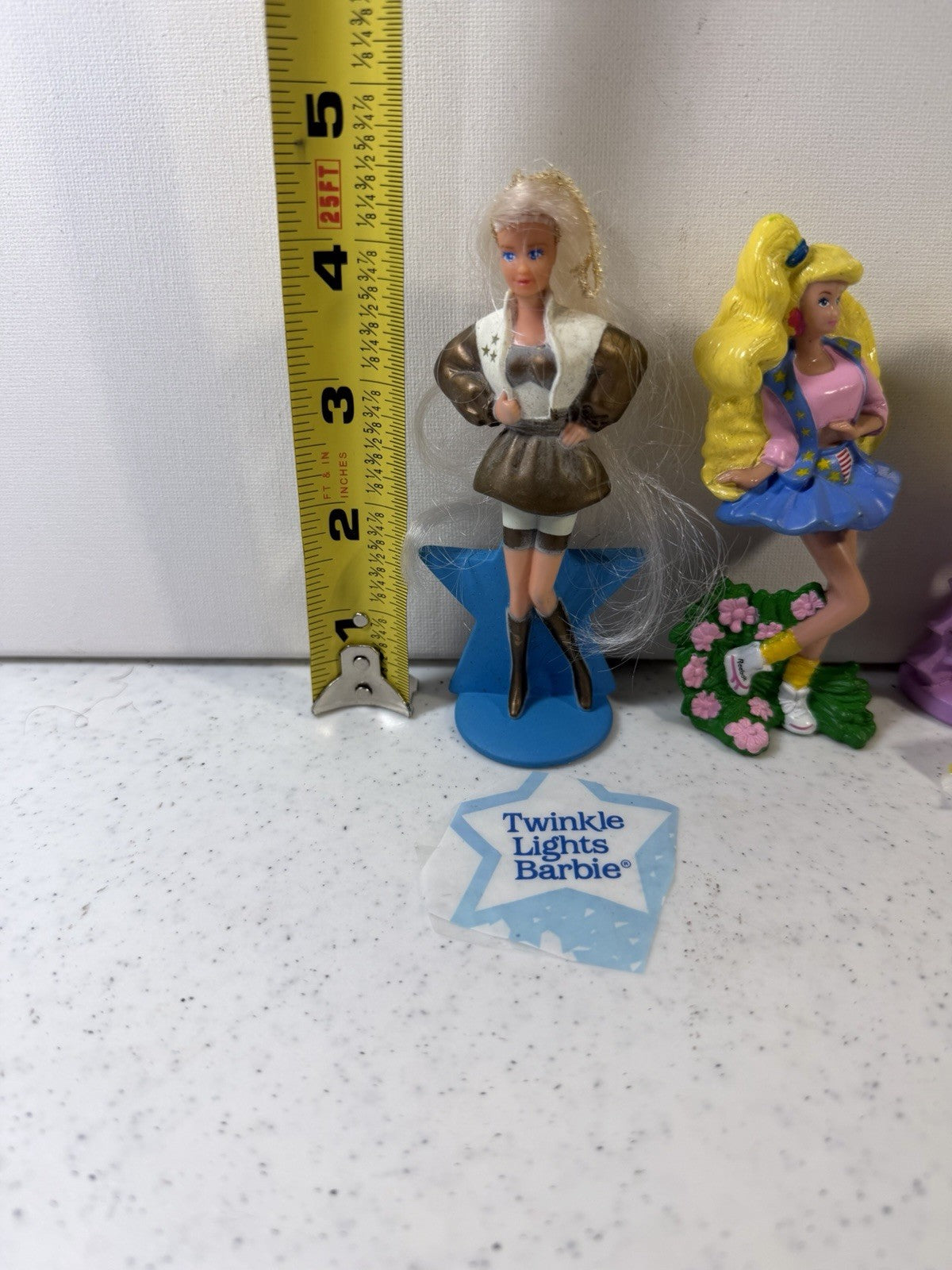 Vintage Barbie PVC Figure 1990s Hollywood Hair Twinkle Lights Lot of 6 Figures
