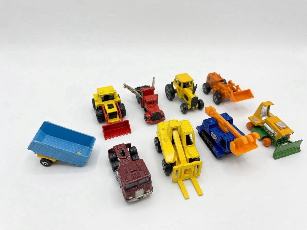 Vintage Matchbox Lesney Superfast Construction Lot Rod Roller Tractor Forklift⁠