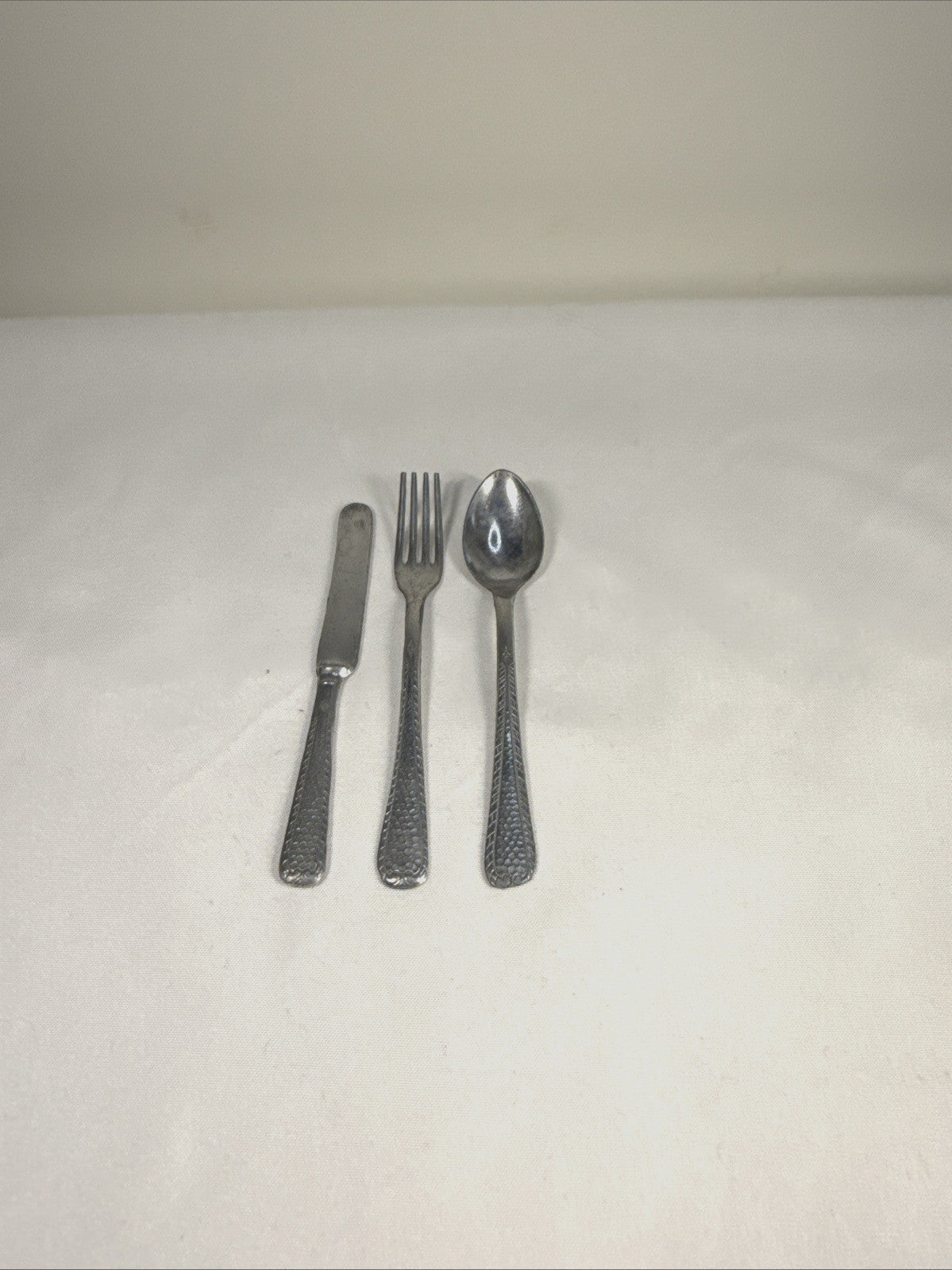 Vintage Doll House Miniature Utensils 1 Piece Set Of Silverware Aluminum GERMANY