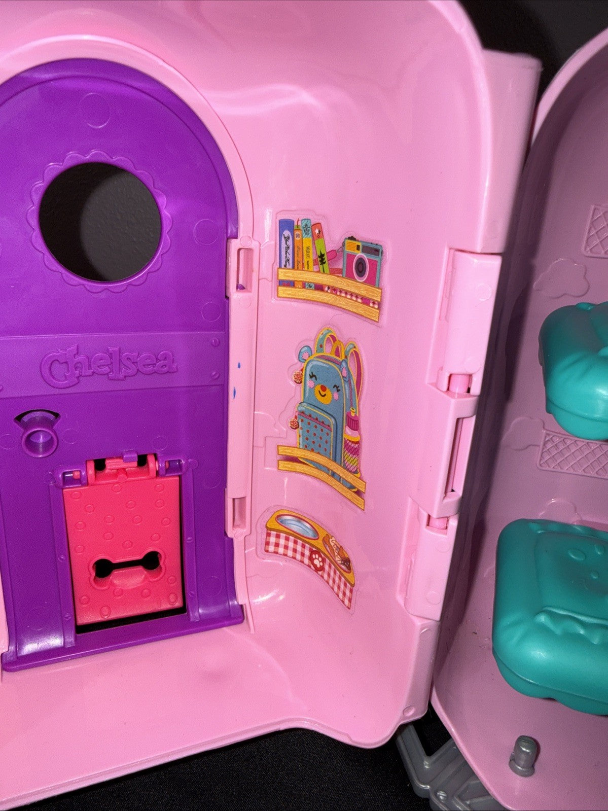 Barbie Chelsea Camper Playset Pink Trailer Teal Car Mattel 2018 - No Accessories