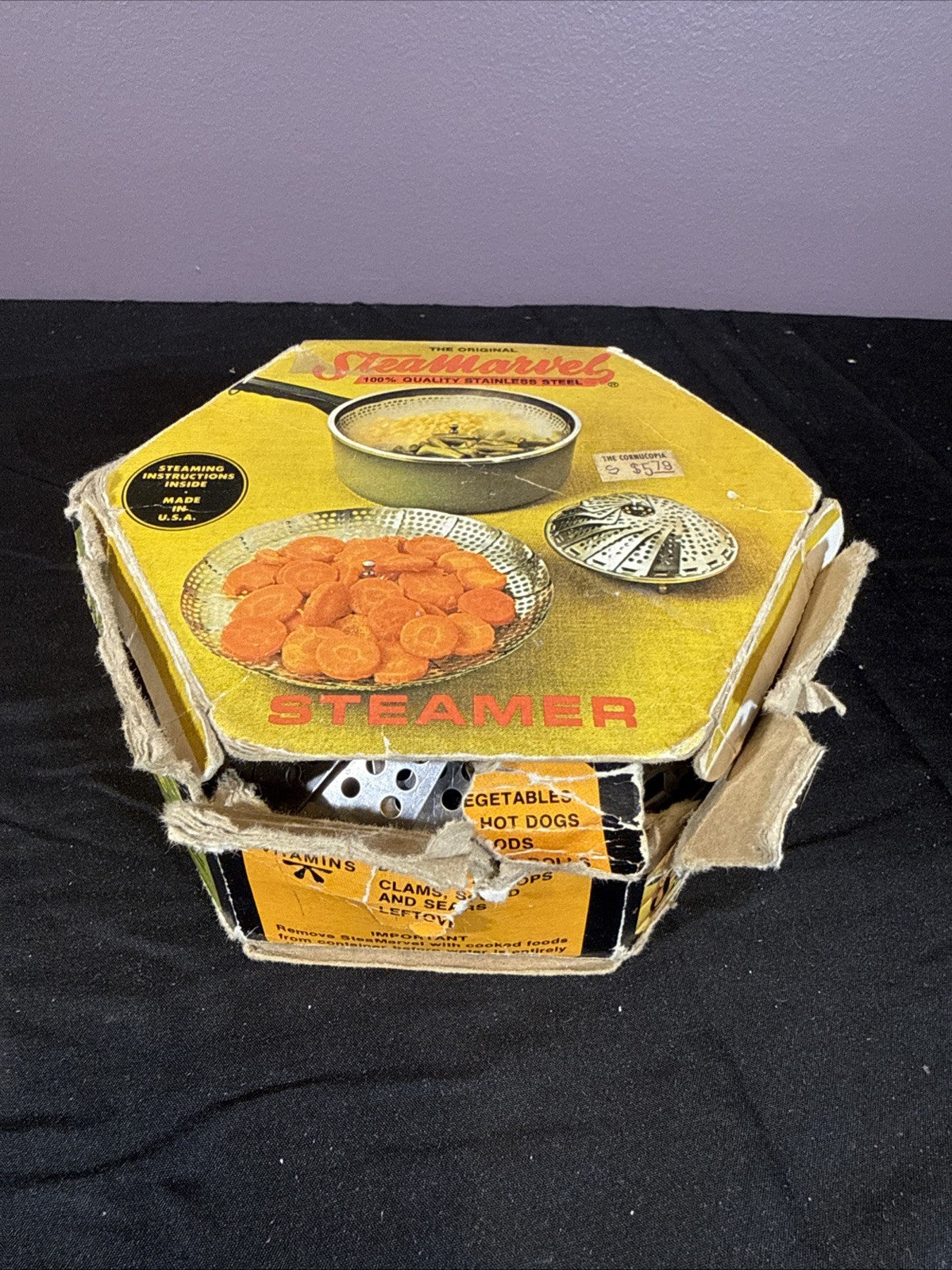 Vintage SteaMarvel Steamer Stainless Steel USA Kitchen Cooker