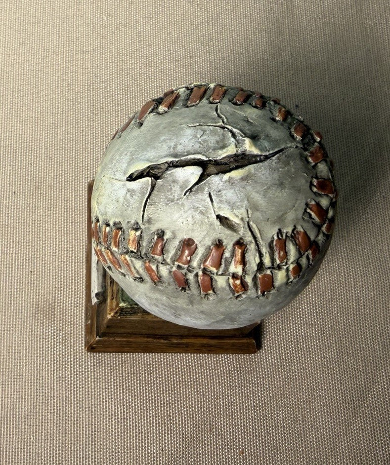Vintage Commemorative Baseball Trophy Figurine Desk Display C 1936 Baseball