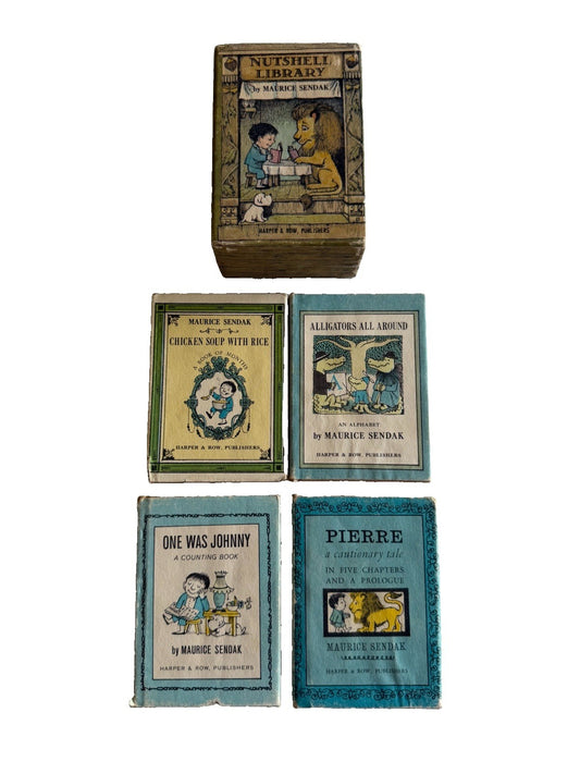 VTG Maurice Sendak Nutshell Library 1962 Harper Slipcase Complete 4 Book Set