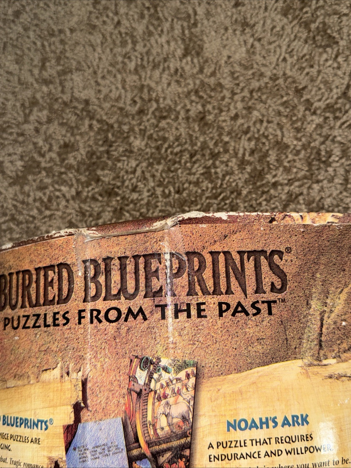 Buried Blueprints Noahs Ark 1000 Piece Puzzle Vintage Jigsaw