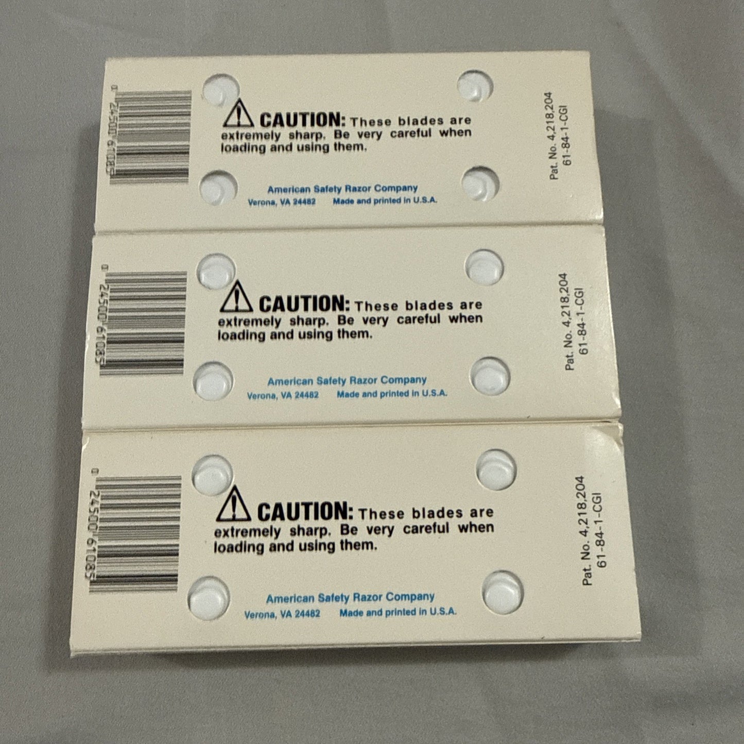 Personna 61-0085 Single Edge Blades .009 Carbon Steel 3 Pack 300 Count