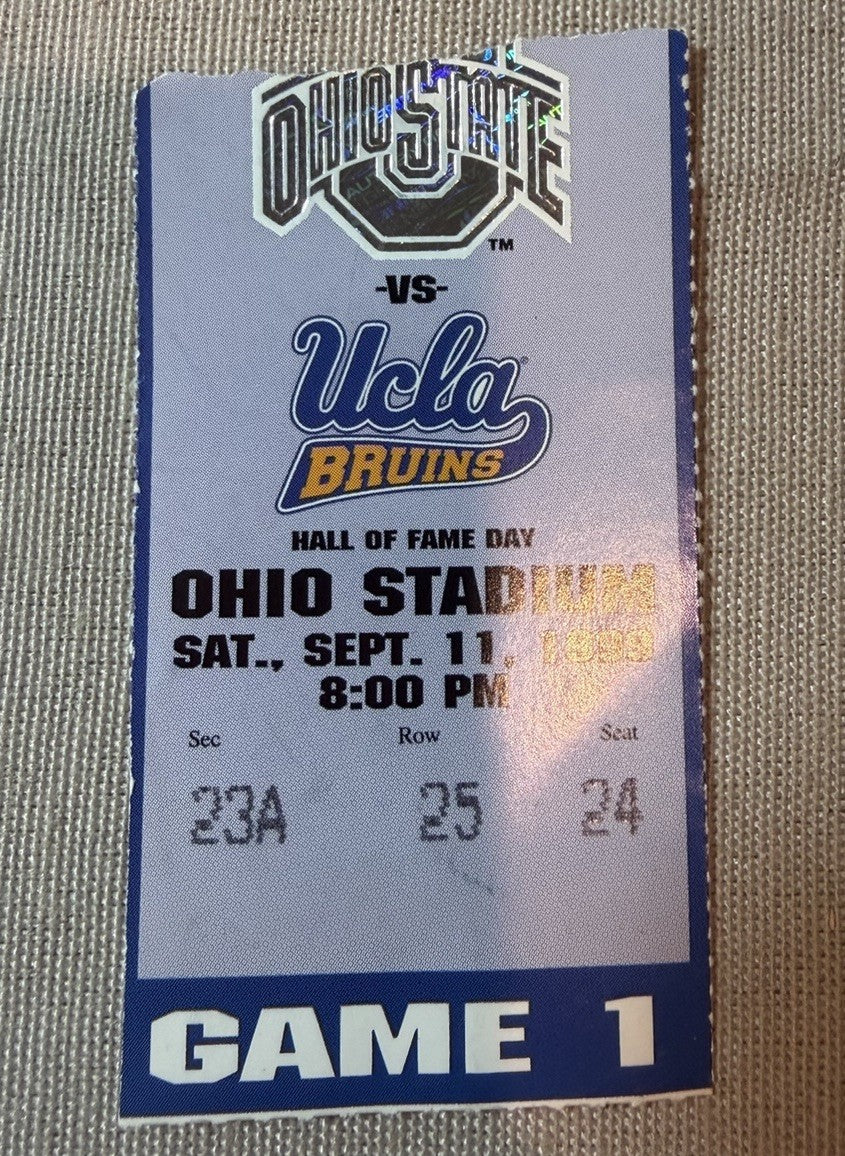 1999 Ohio State Buckeyes Football Ticket Stub Lot of 3  UCLA Ohio Iowa