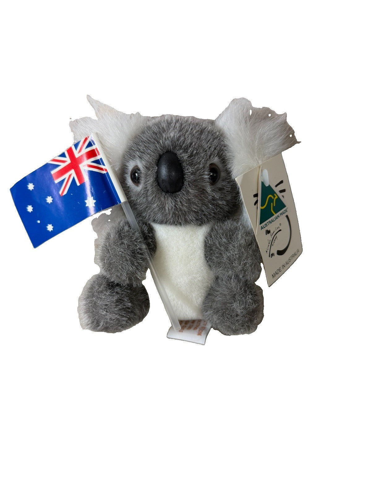 Australian Made Koala Plush Toy Holding Flag Souvenir Stuffed Animal Australia