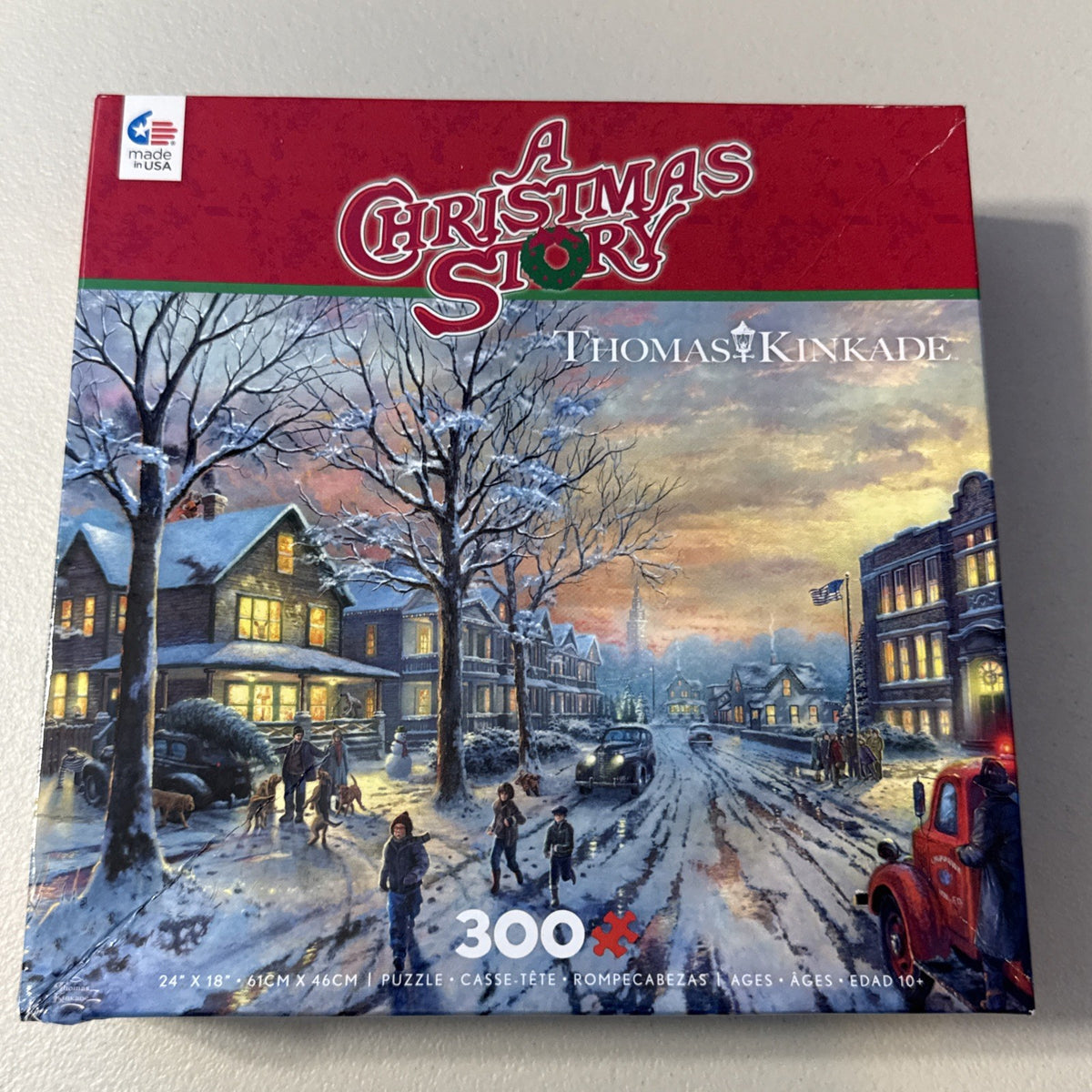 A Christmas Story Items Movie Lot of 4 Puzzle Pop Pin Lamp Stocking Holiday Set