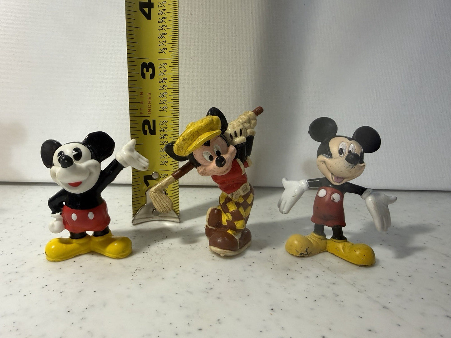 Disney Mickey Mouse Figure Lot 8pc Santa Aviator Classic Mattel Collectibles Toy