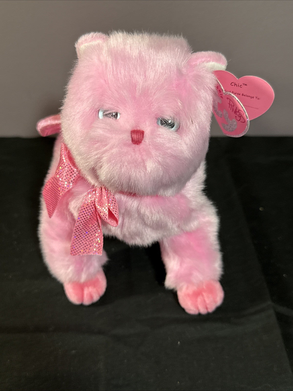 Ty Pinkys Persian Cat Purse Plush Pink Chic 2005 MWMT