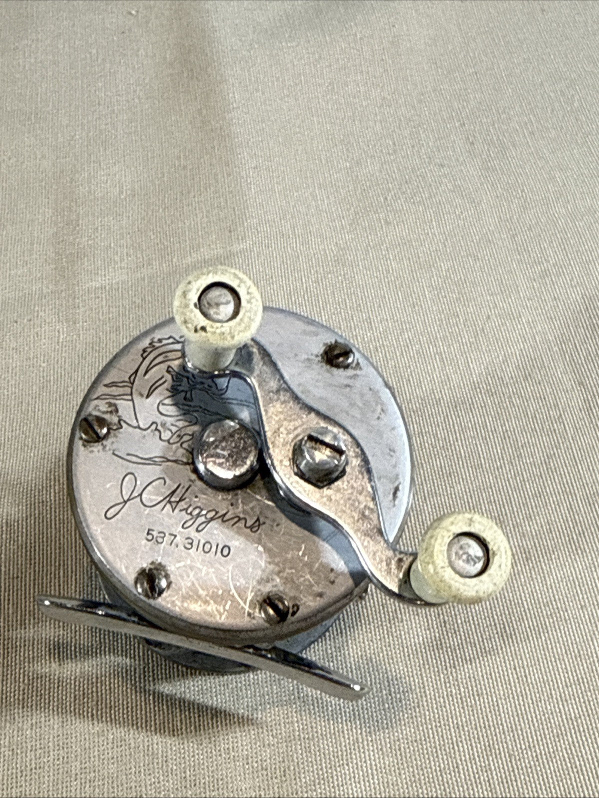 Vintage JC Higgins 53731010 Fishing Reel Made USA Metal Reel