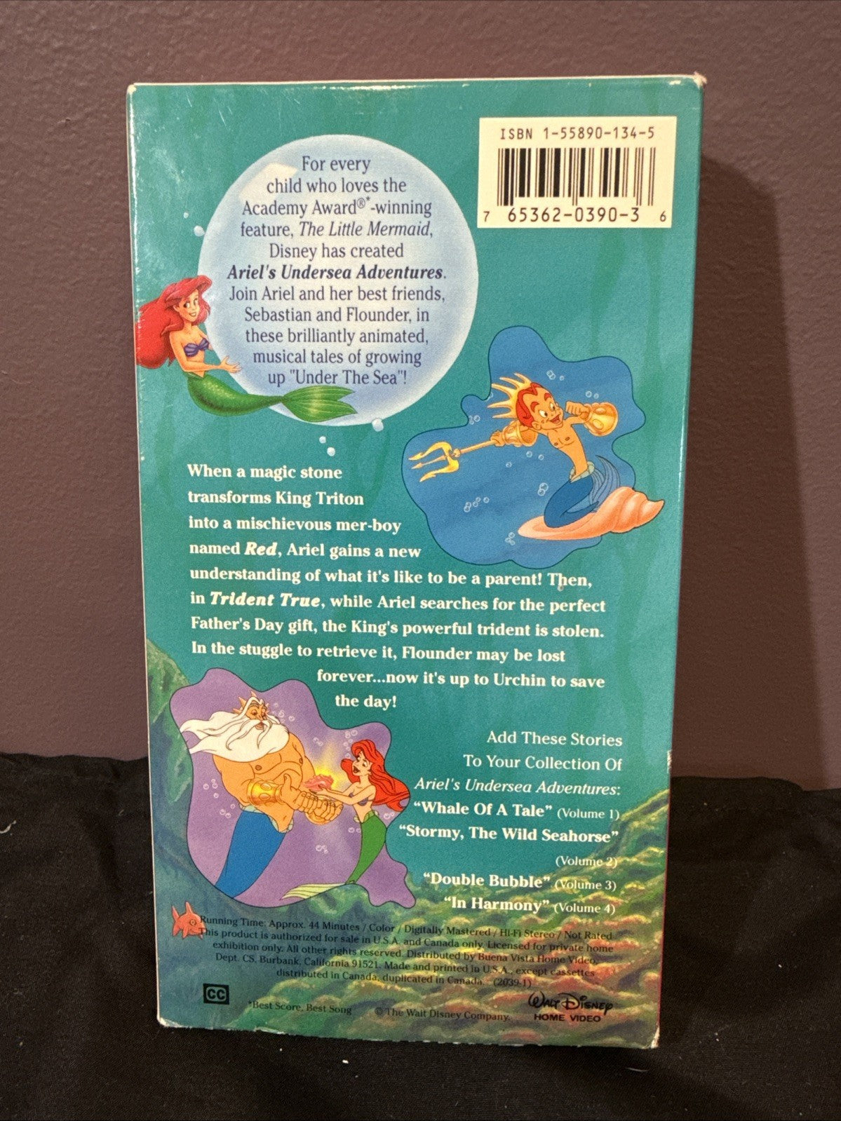 Disney Little Mermaid Ariel VHS Gift Tape Undersea Adventures