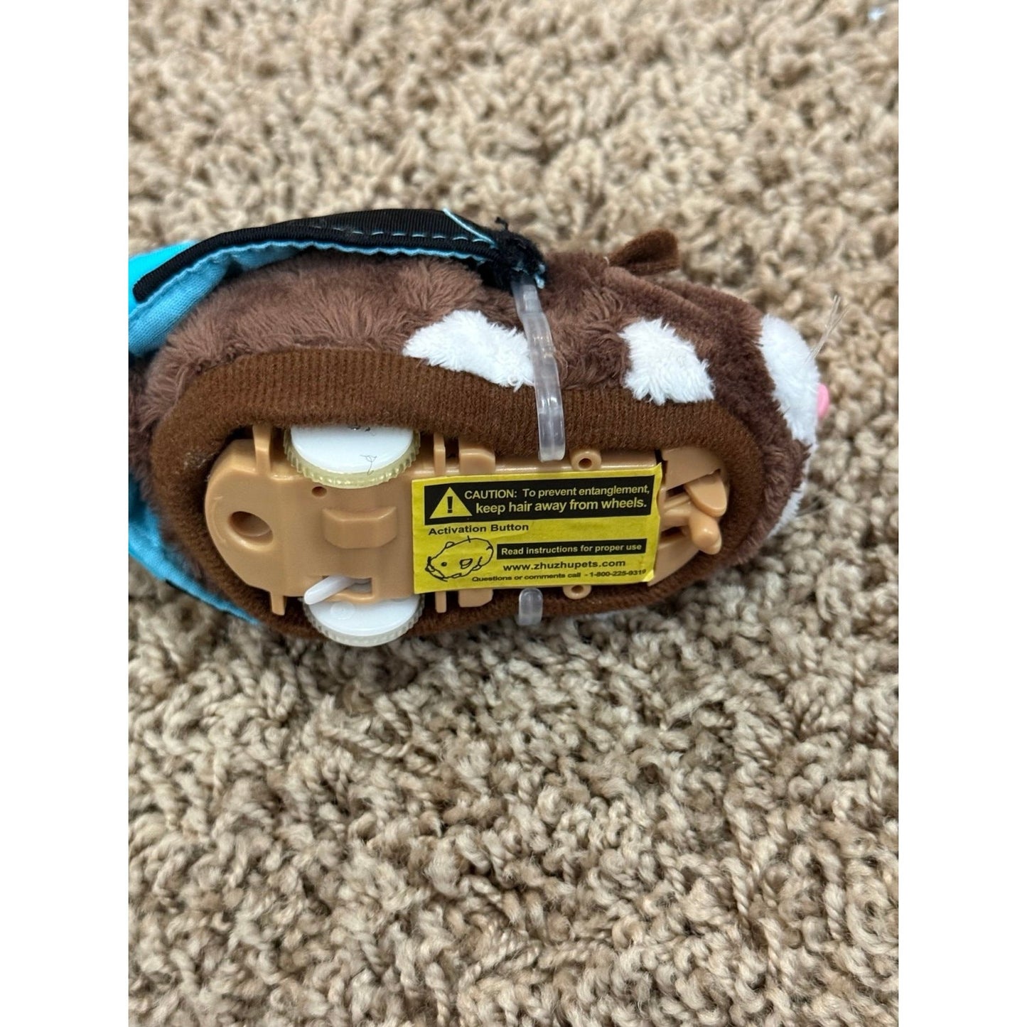 Zhu Zhu Pets Lot of 2 Plush Hamsters With Blue Jackets, Cute Pair, Preowned