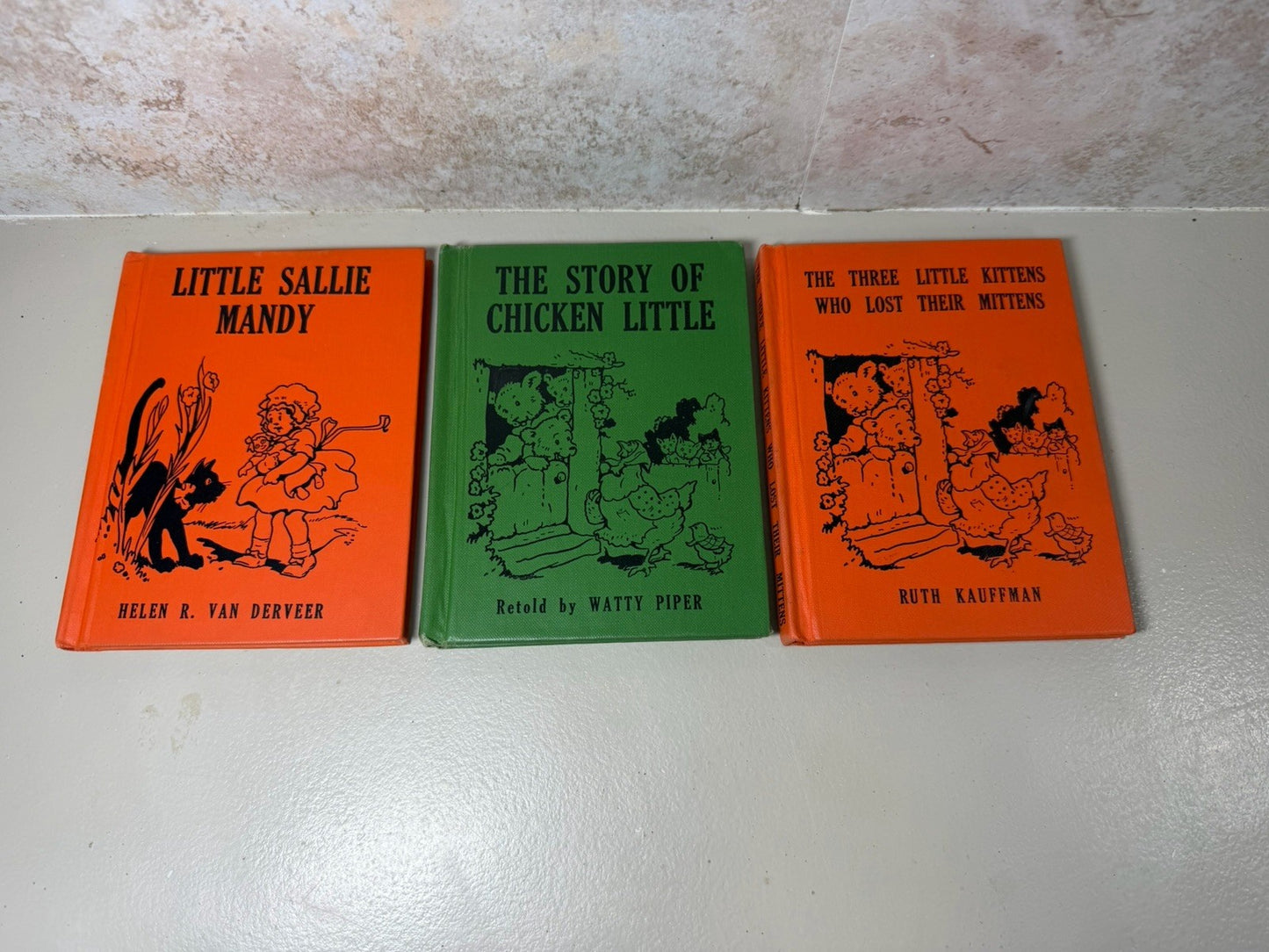 Vintage 1923 Watty Piper Altemus Childrens Books Lot Chicken Little Peter Rabbit