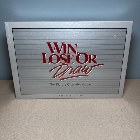 Win Lose or Draw Board Game 1988 Factory Sealed TV Show Party Game Milton Bradle