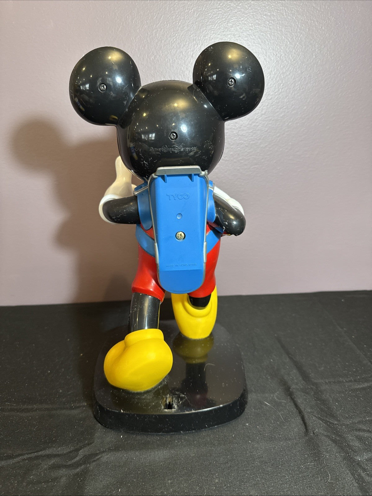 Vintage 1986 Tyco Mickey Mouse Telephone Blue Backpack 14 Inch No Phone