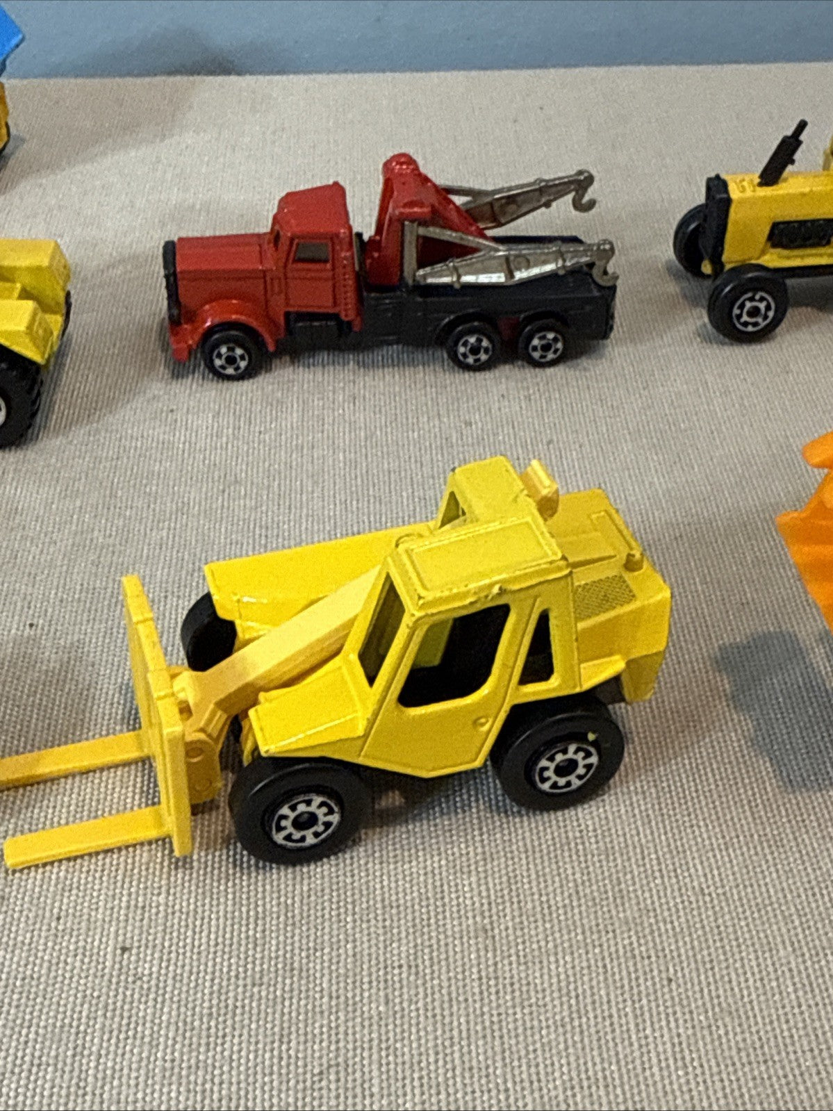 Vintage Matchbox Lesney Superfast Construction Lot Rod Roller Tractor Forklift⁠