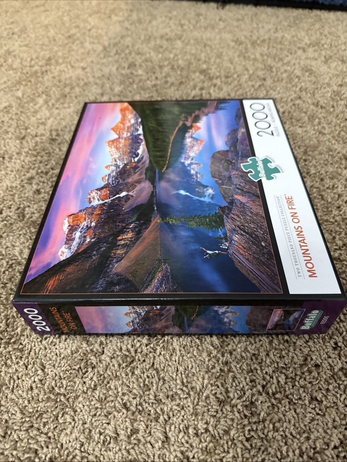 Buffalo Games 2000 Pc Puzzles Mountains on Fire Cabin Fever Kim Norlien Lot of 2