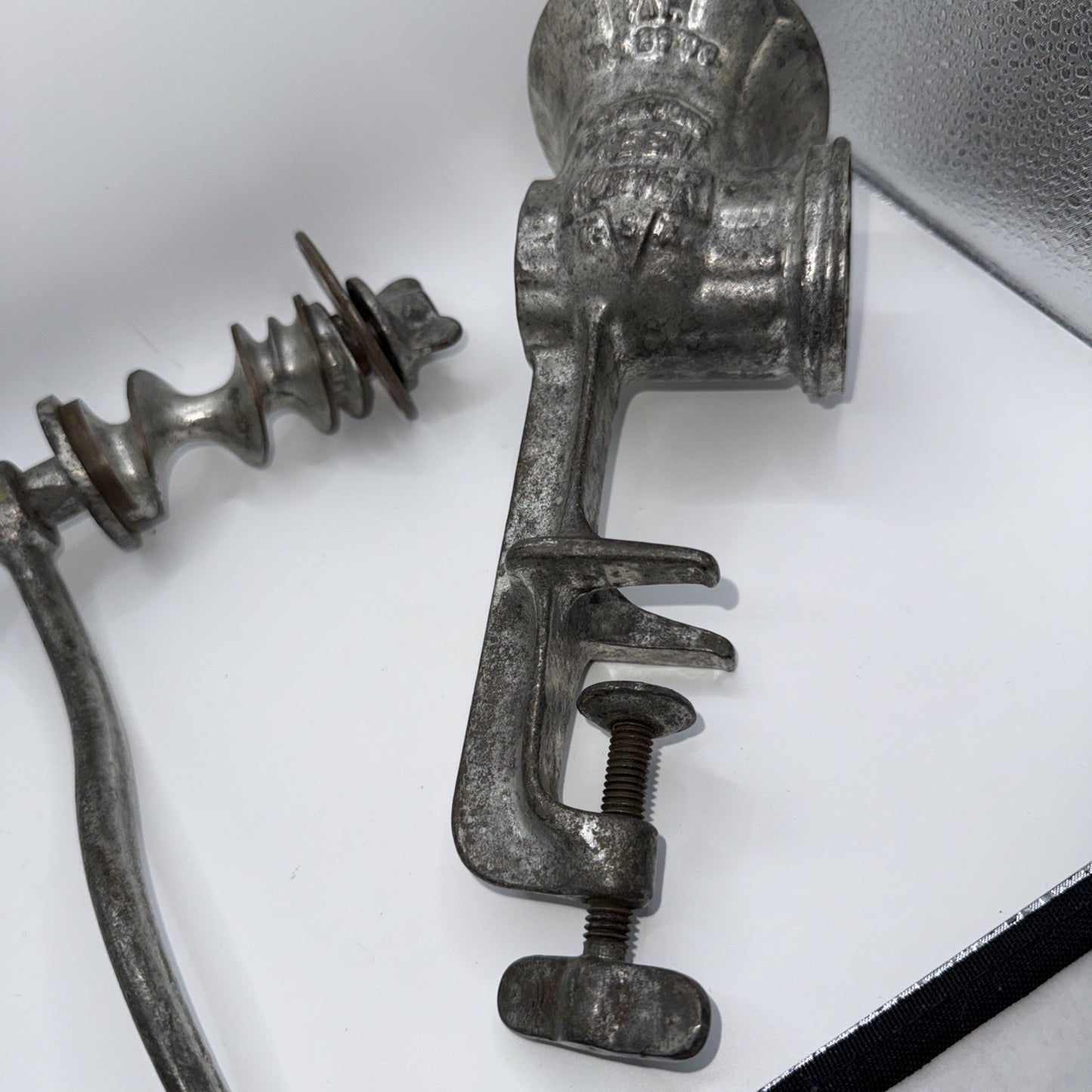 Vintage E.C. Simmons Keen Kutter Cast Iron Meat Grinder Food Chopper KK21/2