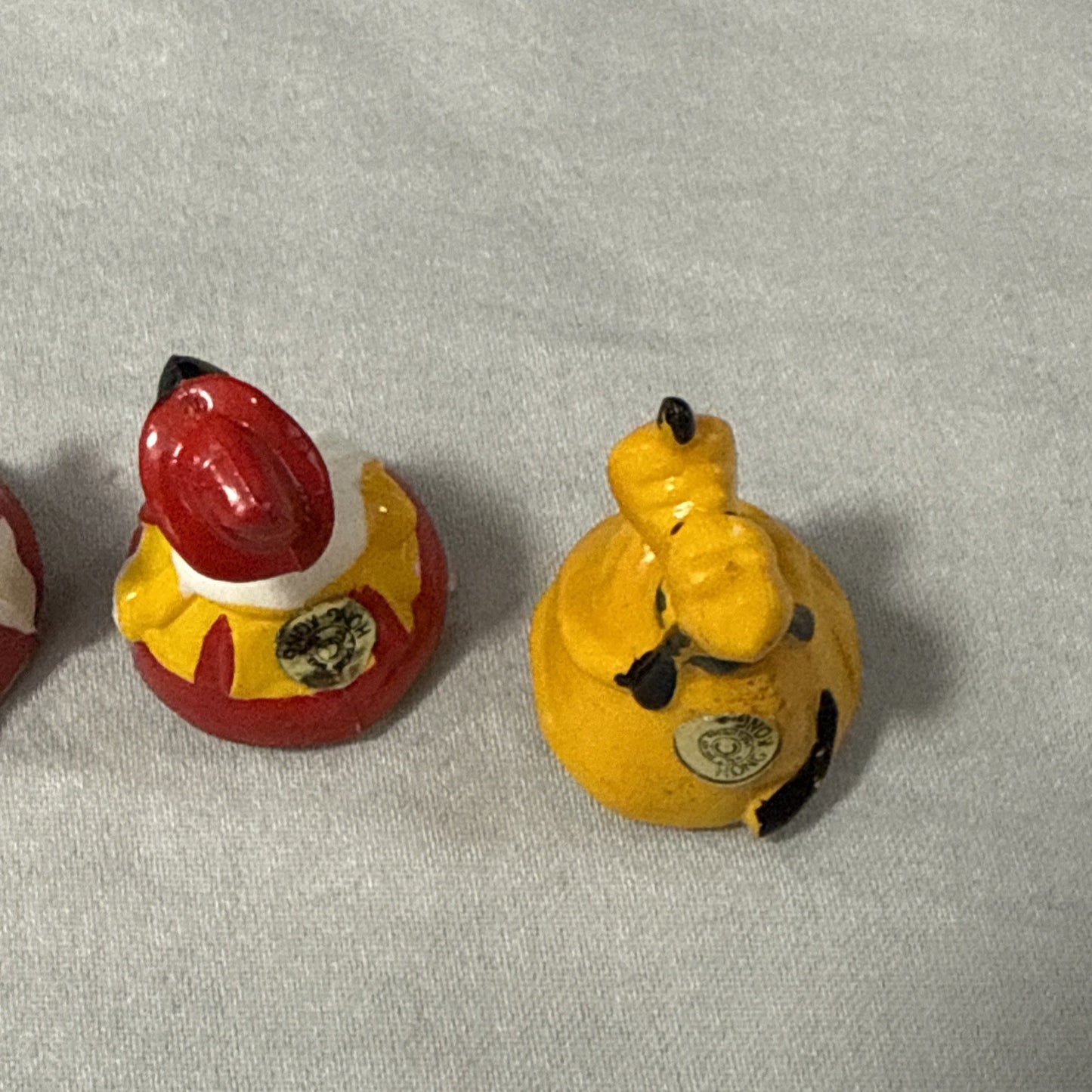 Vintage Disney Roller Toys Lot of 4 Mickey Pluto Pinocchio HK