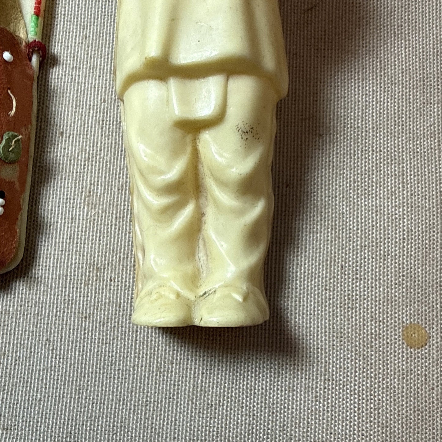 Vintage Native American Style Plastic Figurines Lot of 3 Celluloid Western