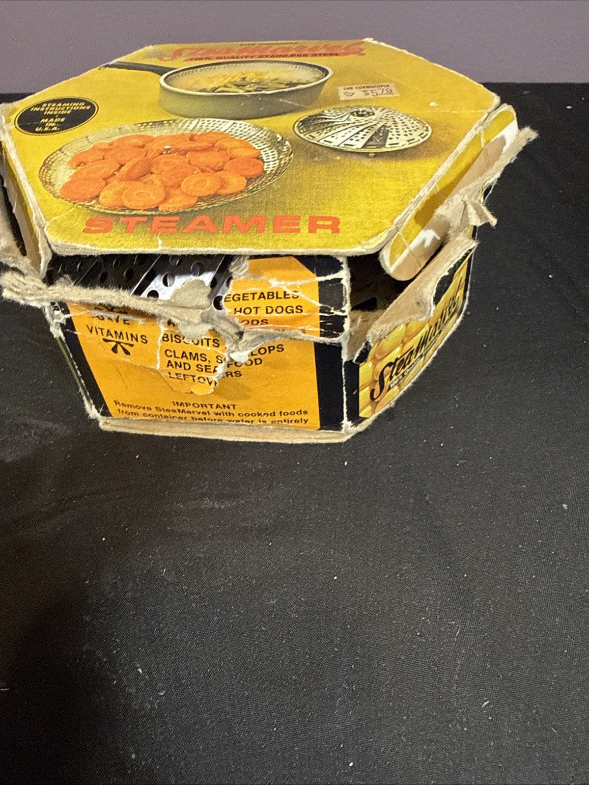 Vintage SteaMarvel Steamer Stainless Steel USA Kitchen Cooker