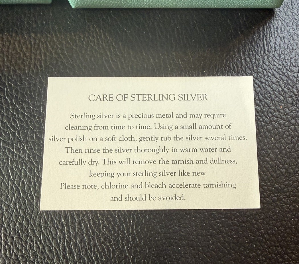 Authentic Tiffany & Co Blue Gift Box Empty With Insert Care Card Box Only 3"