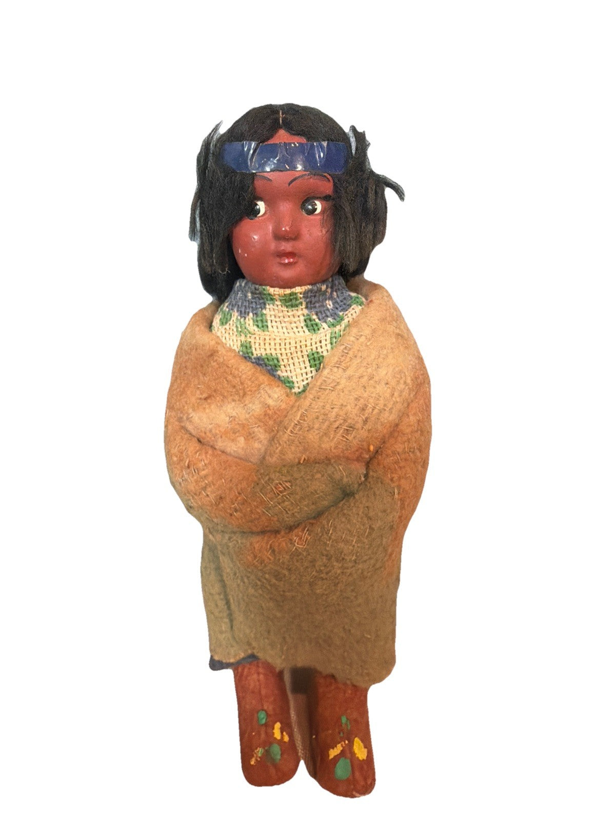 Skookum Bully Good Indian Dolls Pair 7 Inch Native American Dolls