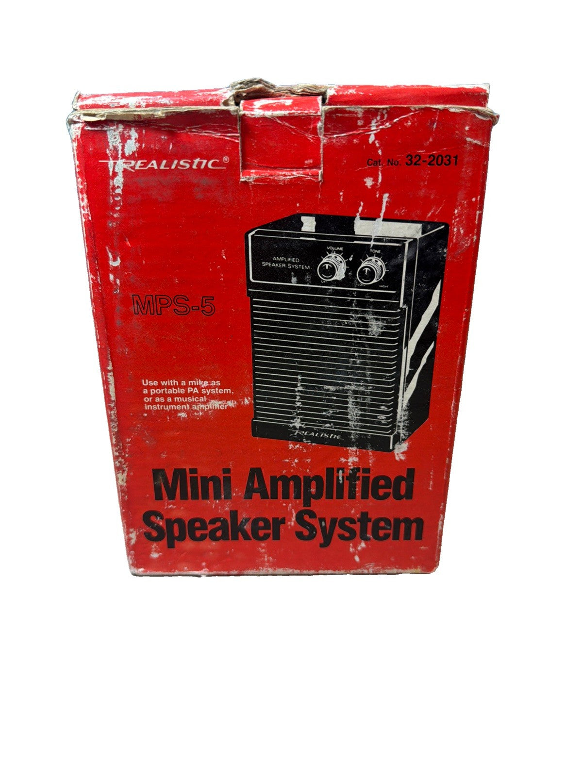 Radio Shack MPS-5 32-2031 Amplified Speaker System Vintage Portable Audio