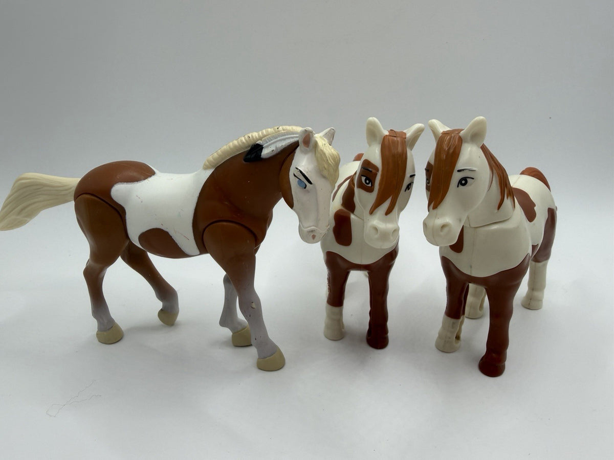 DreamWorks Spirit Stallion Cimarron Burger King Horse Figures Toy Lot 4 Vintage