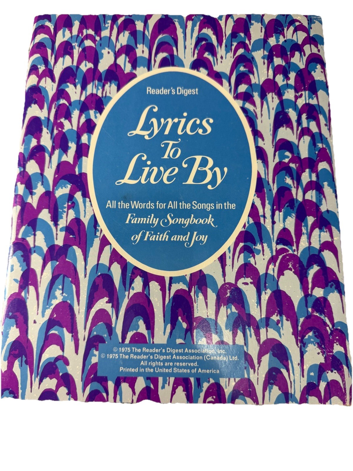 Vintage 1969 Reader Digest Family Songbook Hardcover Music Book Faith Joy