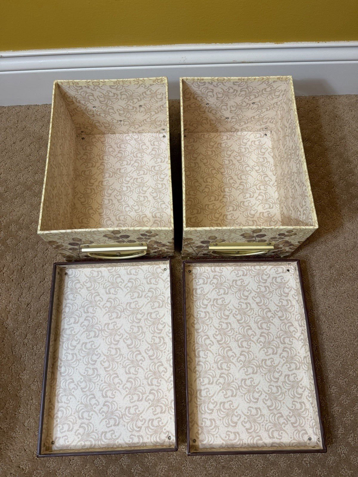 Matina Theodosiou Tri Coastal Design Nesting Storage Boxes Set of 5 Decorative