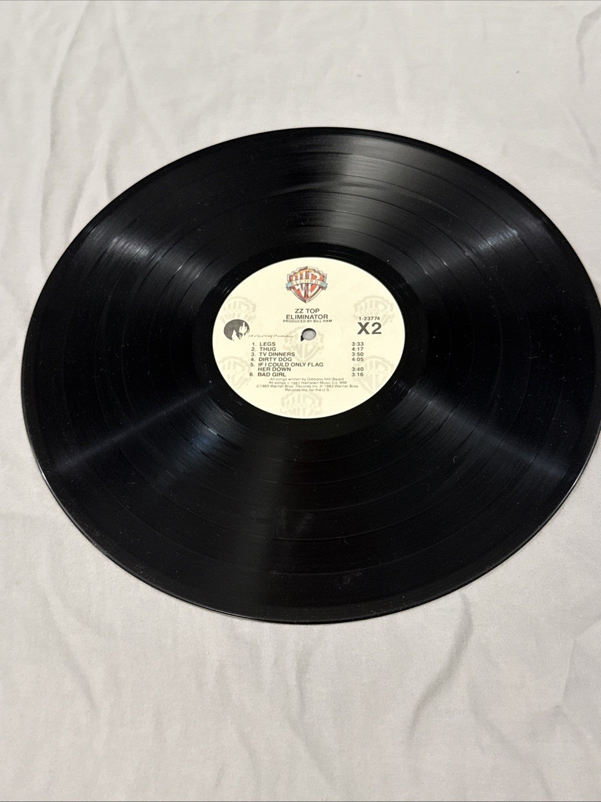 ZZ Top Eliminator Vinyl LP Warner Bros 1 23774 Legs Sharp Dressed Man 80s Rock