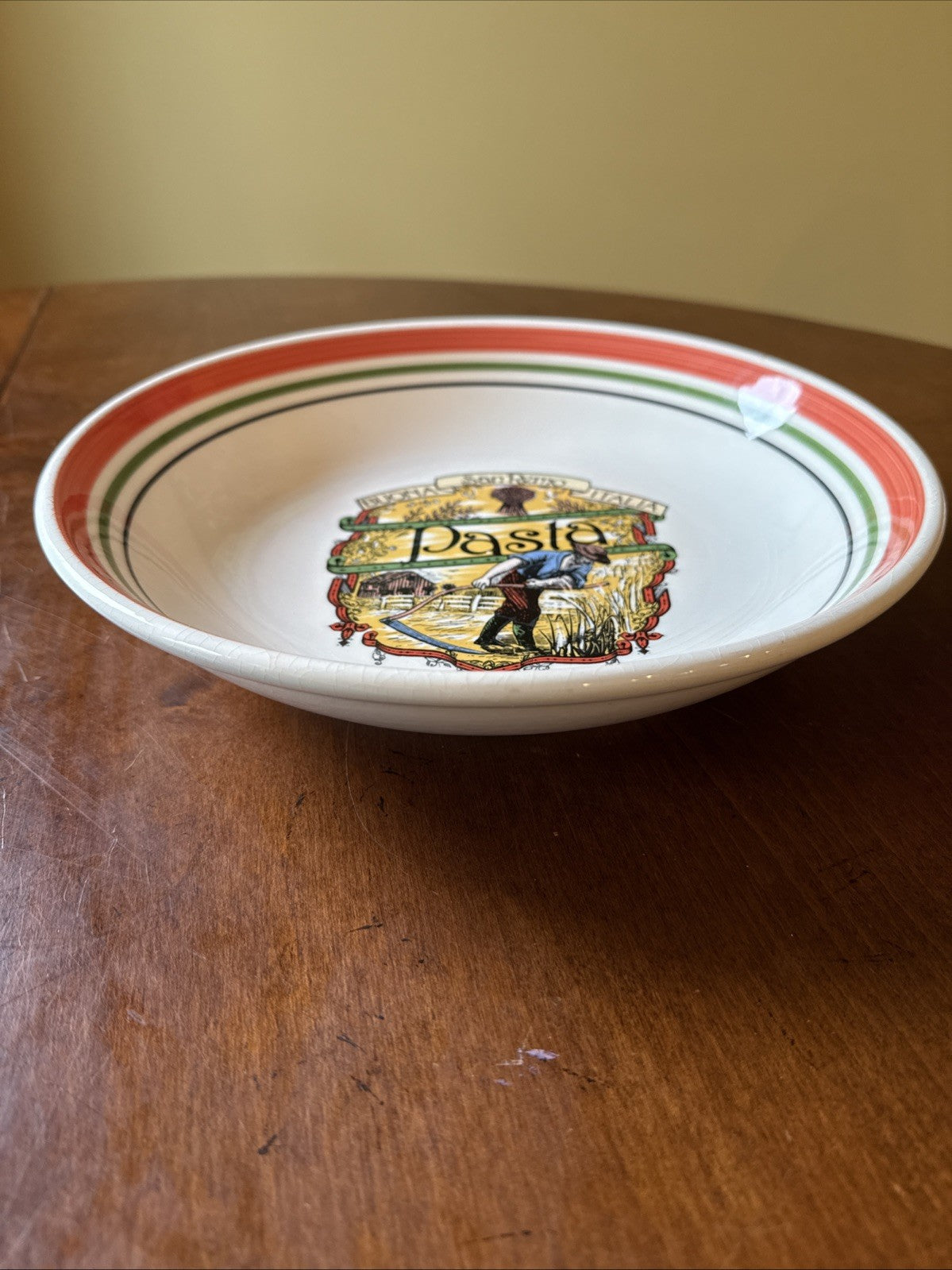 Vintage Buona San Remo Italia Pasta Serving Bowl Made In Italy Himark