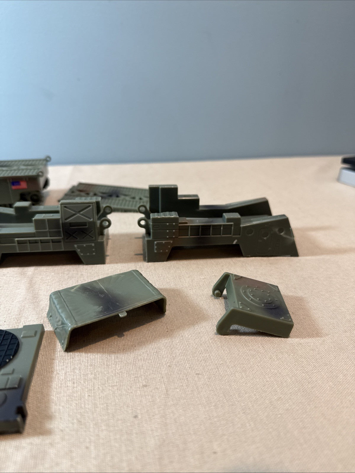 Vintage 1998 Boley Combat Zone Military Replacement Parts Lot Folding Bridge