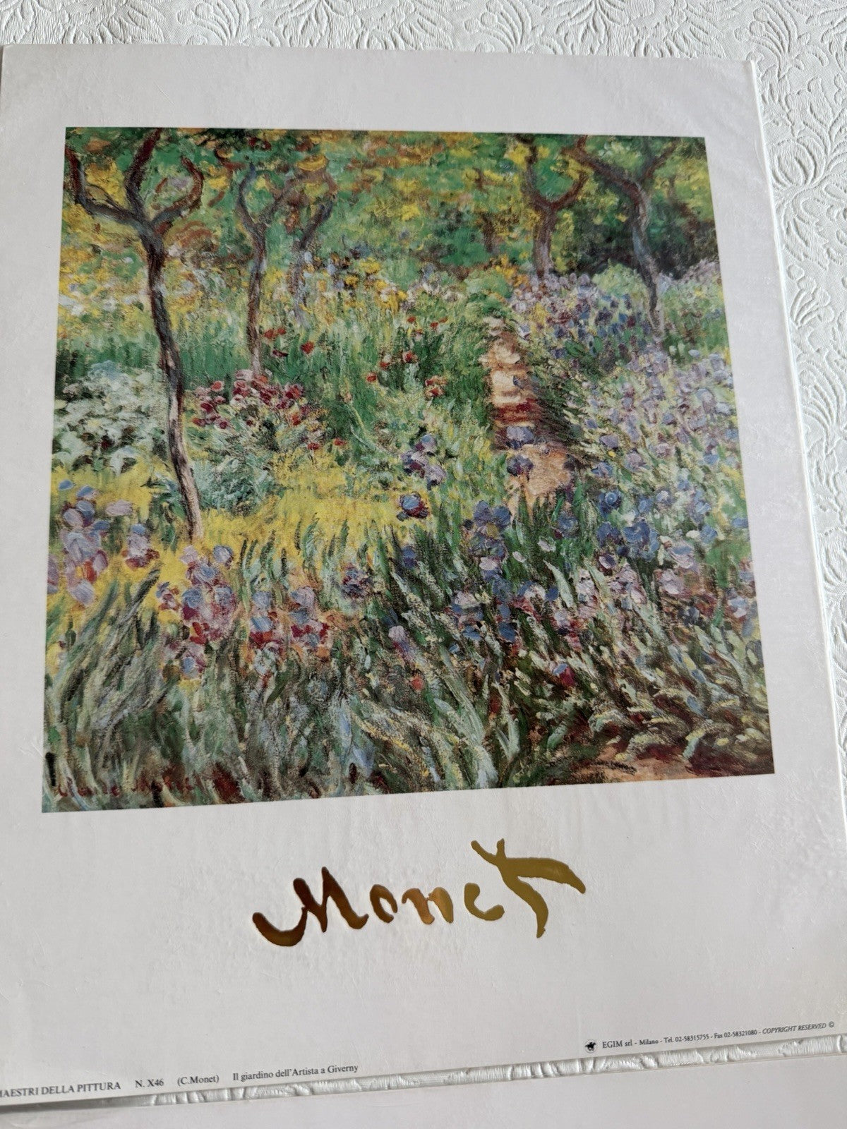 VintageMaestri Della Pittura Claude Monet Art Prints Set of 8  24x30cm