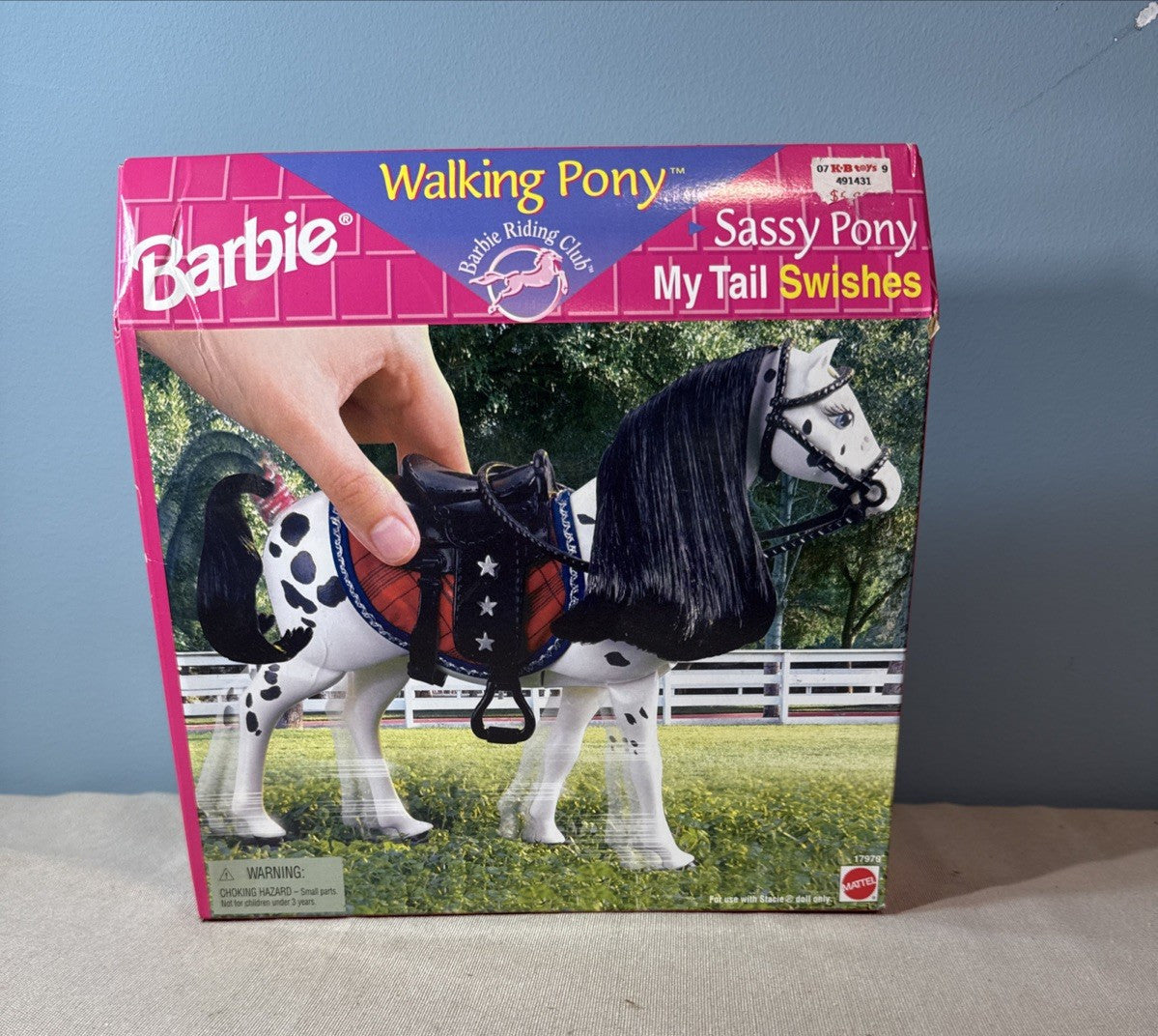 Vintage 1997 Barbie Walking Pony Sassy Pony Tail Swishes Mattel NIB