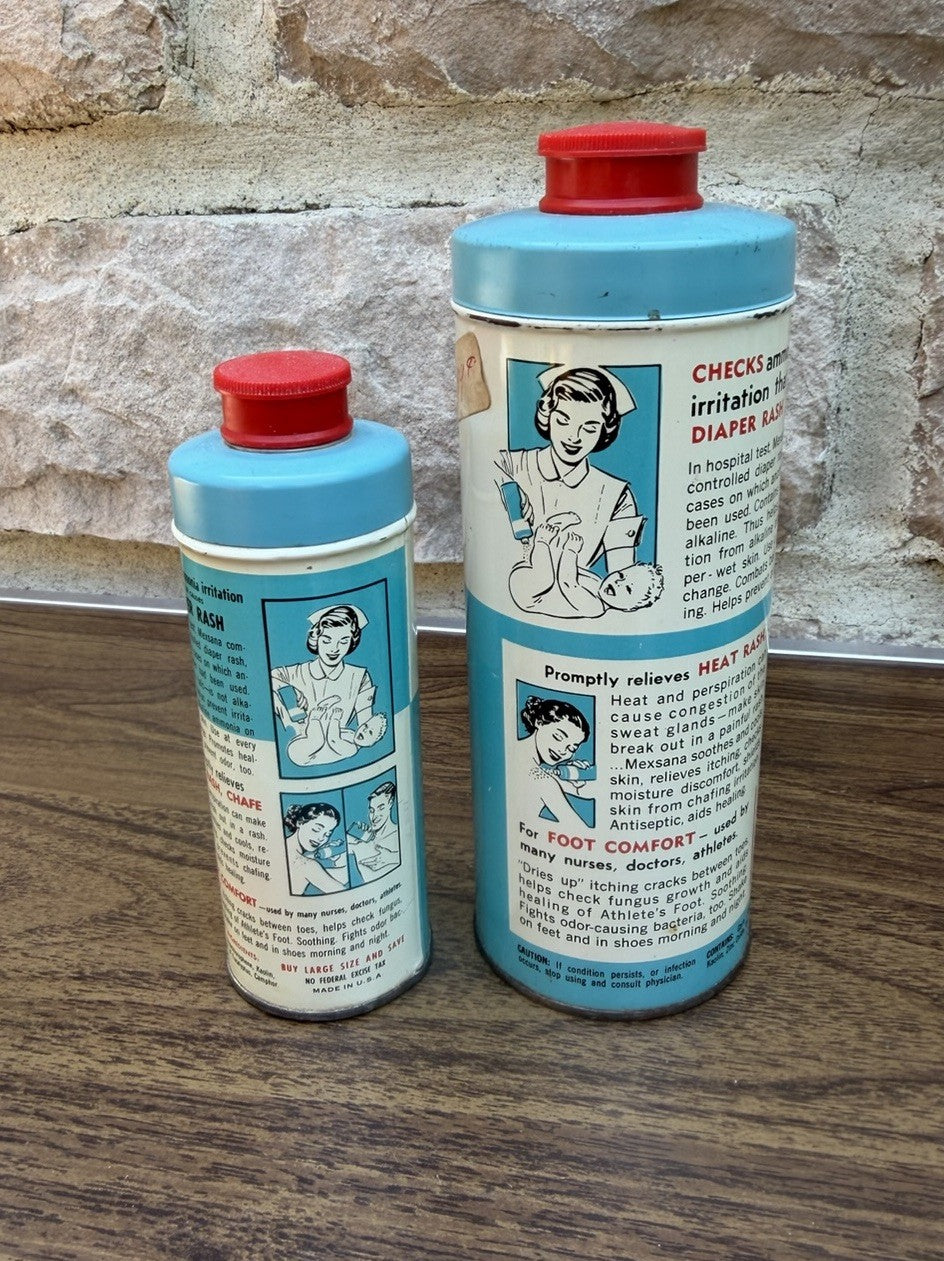Vintage Apothecary Medicine Bottle Graphic Tin Lot Shaving Bluing Advertising Se